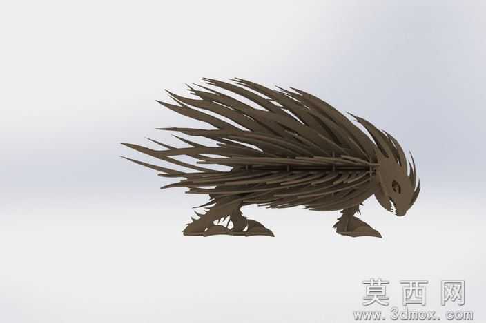 刺猬金属钣金3d模型