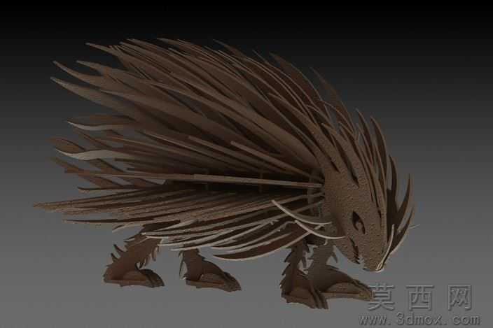刺猬金属钣金3d模型