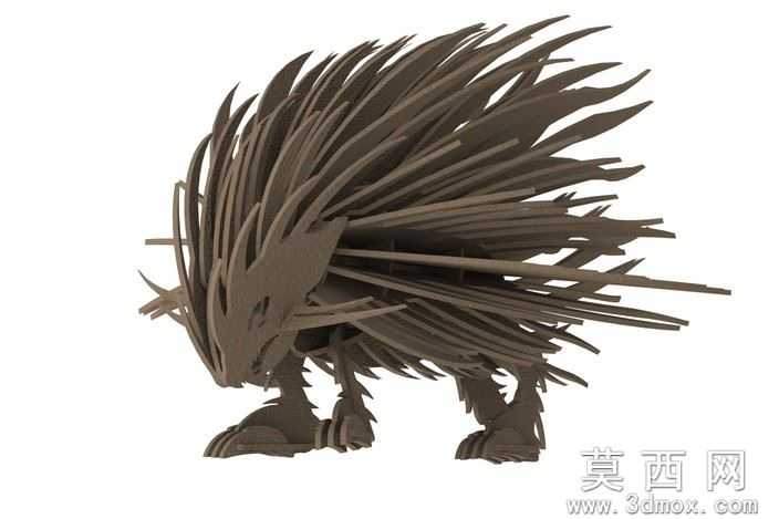 刺猬金属钣金3d模型