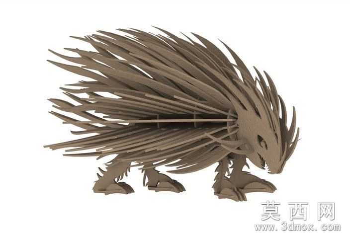 刺猬金属钣金3d模型