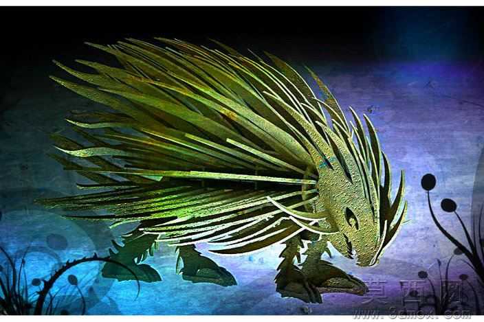 刺猬金属钣金3d模型