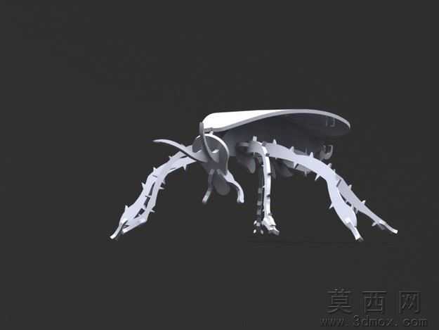 蟑螂,榈Bug,木工艺的拼图游戏,bug、3d模型、益智、钣金件、me