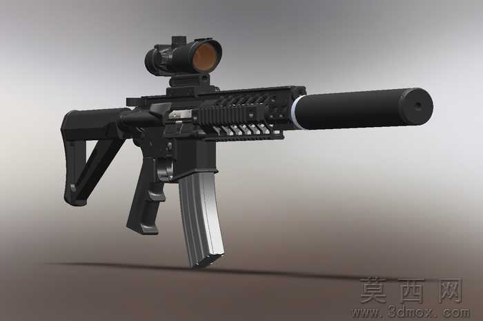 SIG556步枪带消声器