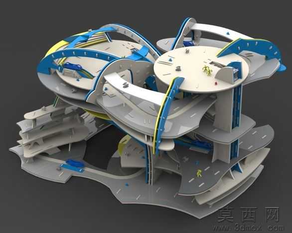 建设玩具3D拼图-外星城市