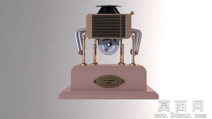 V8模型发动机上