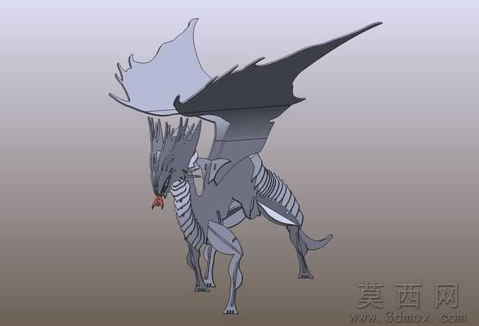 龙木工艺的拼图游戏,龙、3d模型、益智、钣金件