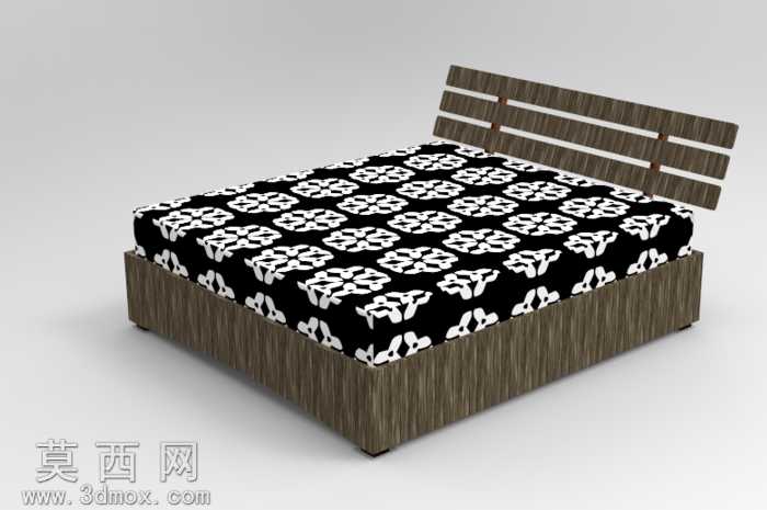 自定义作出与抽屉v3橡木床