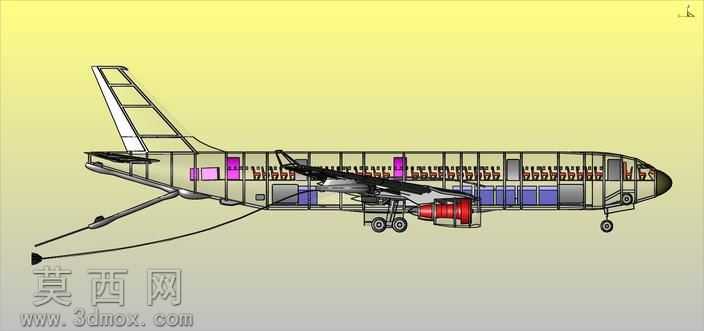 ������A330MRTT���ɫ����ɻ��������ģ��
