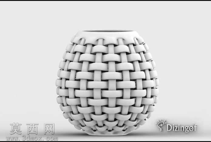 编织花瓶-数学艺术由@dizingof