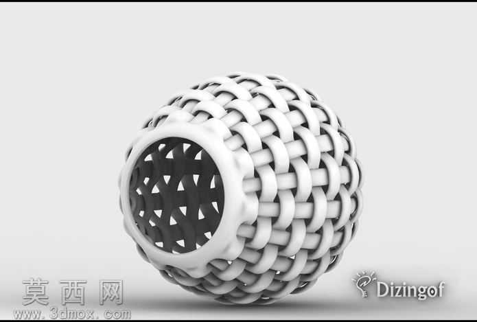 编织花瓶-数学艺术由@dizingof