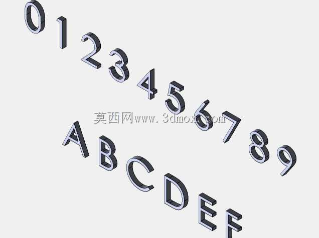 切割用数字和字母