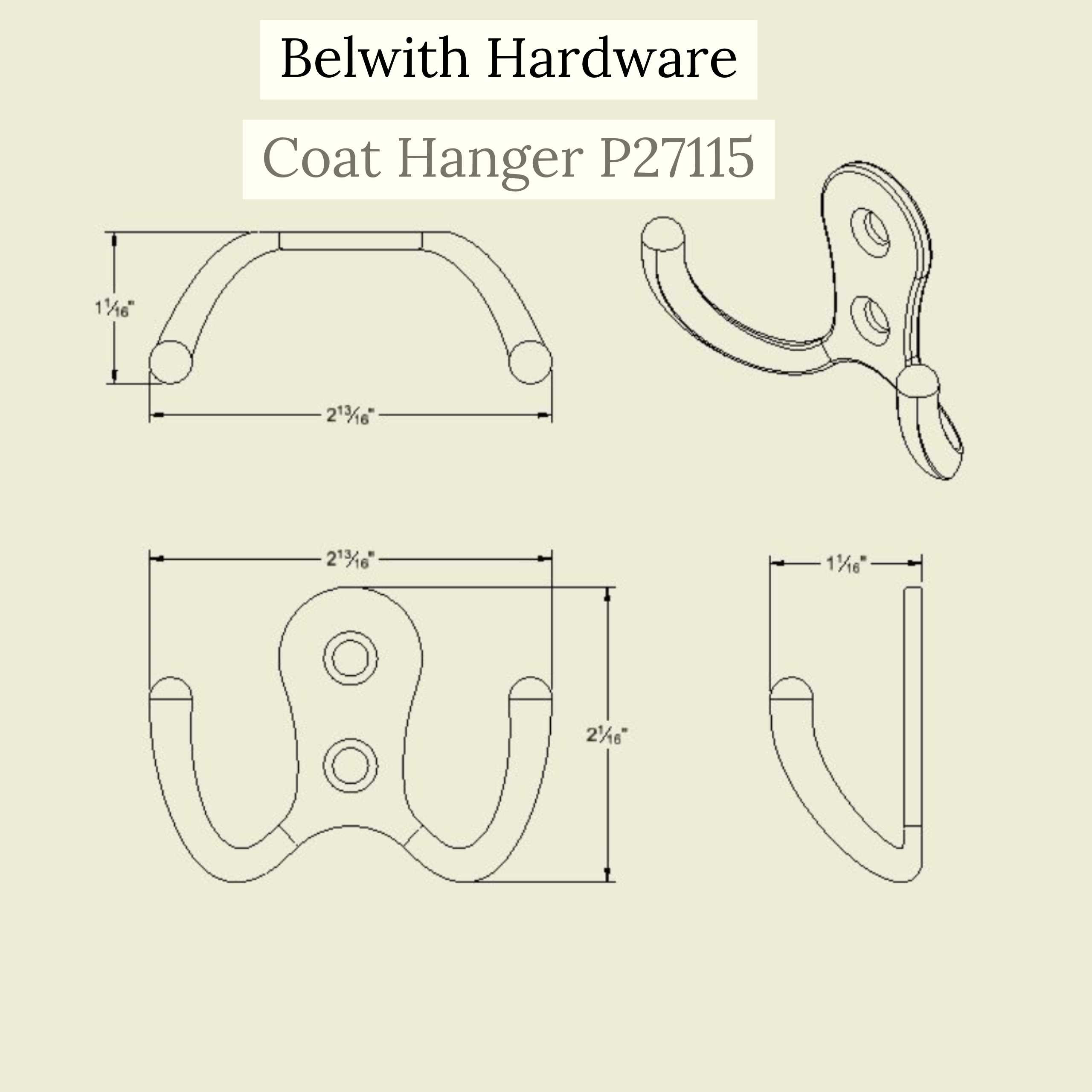 Belwith Harware�¼�P27115