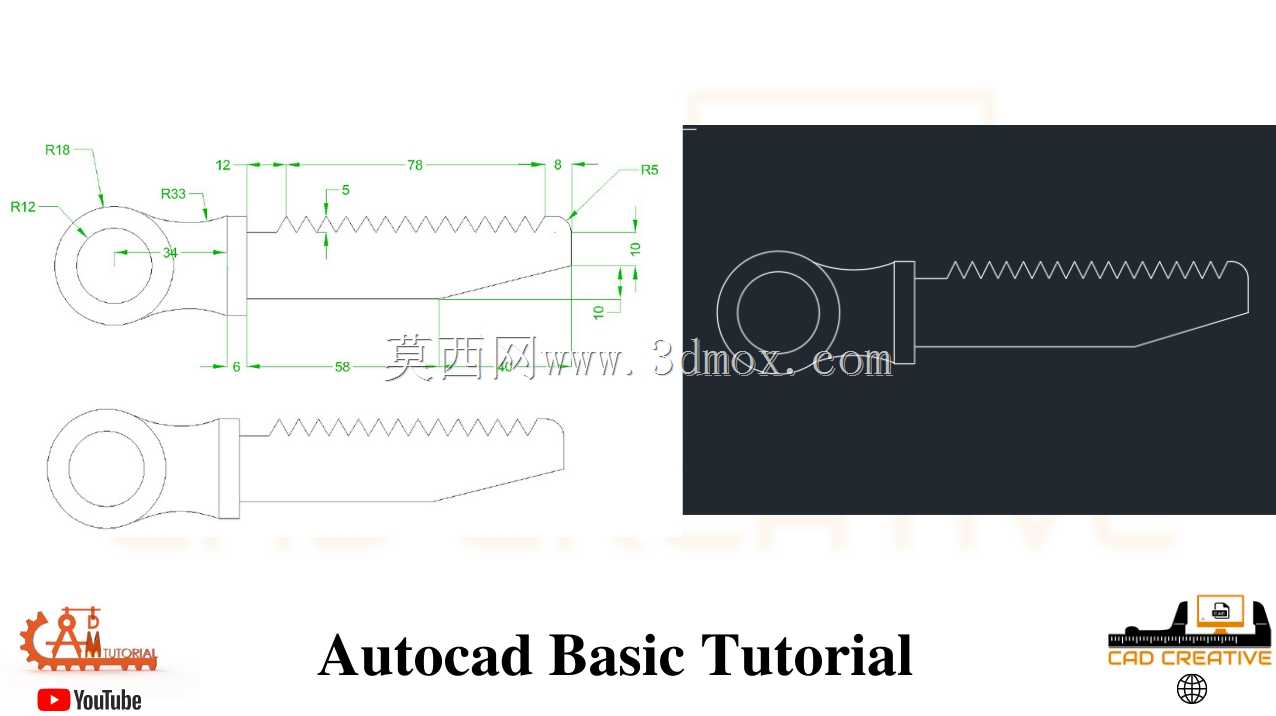 AutoCAD-初学者完整教程-练习29