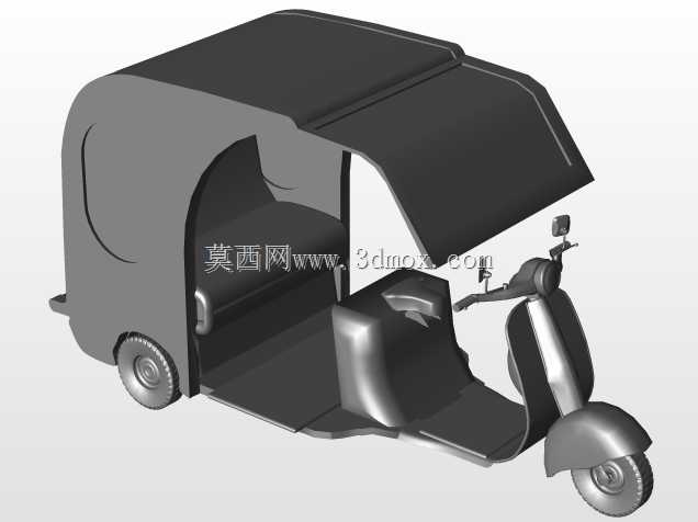 路旁的人力车