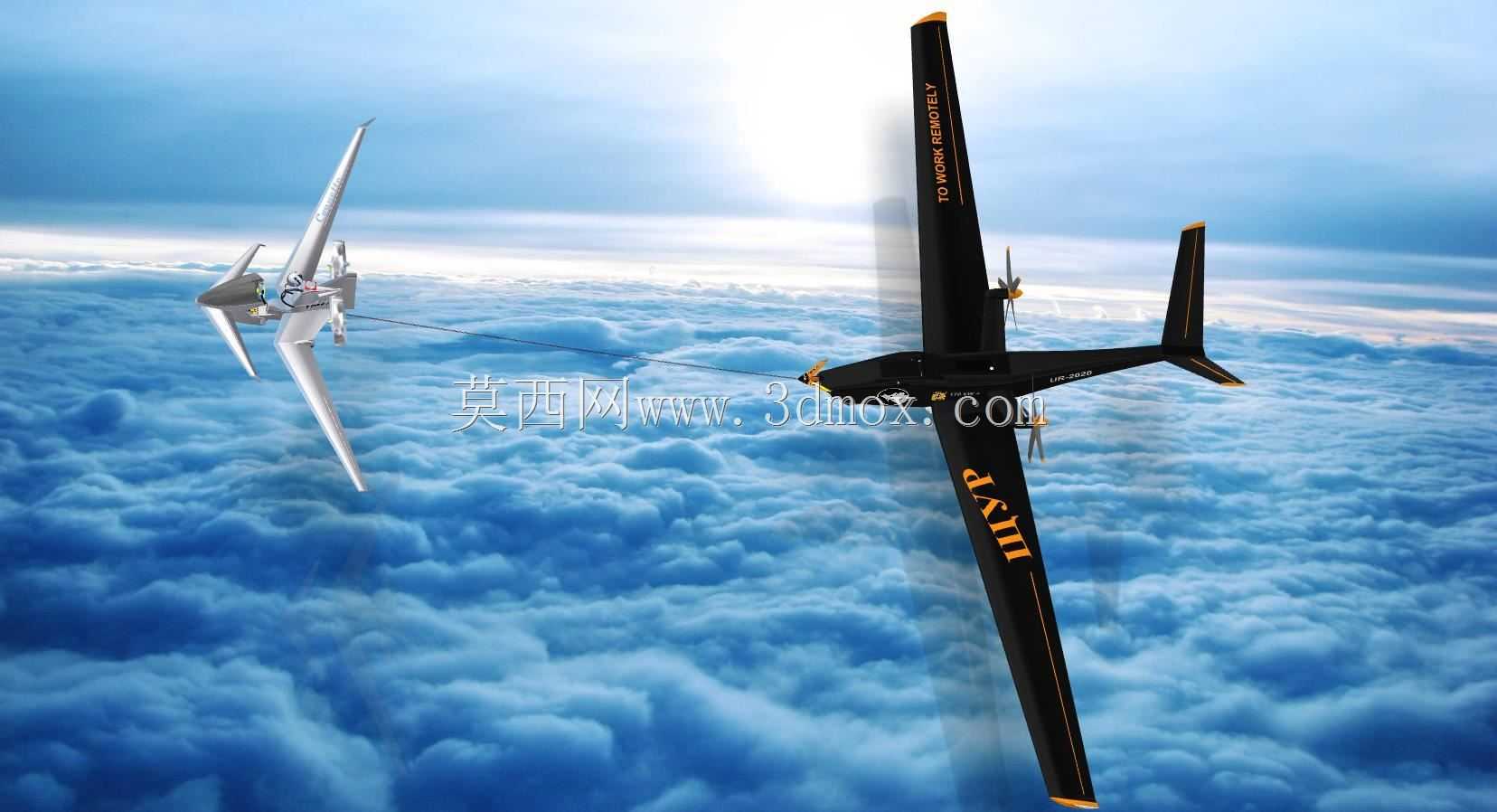 ЩУП-UAV,用于飞行中的有线充电电动飞机(空客处于昏迷状态:)
