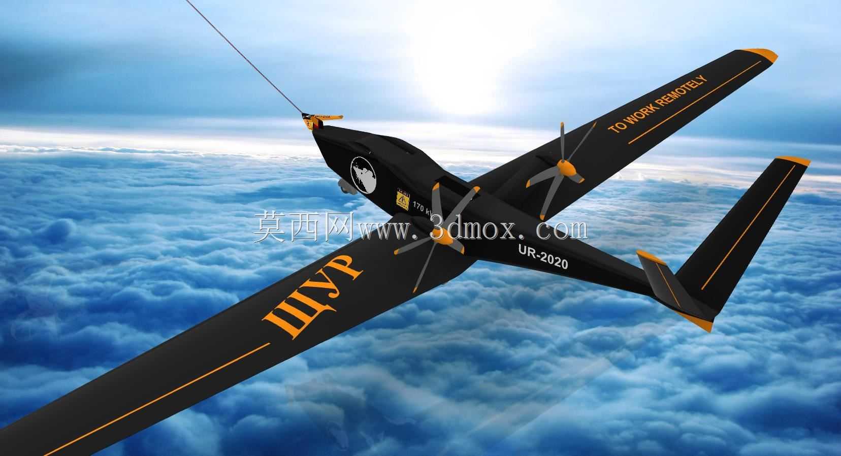 ЩУП-UAV,用于飞行中的有线充电电动飞机(空客处于昏迷状态:)