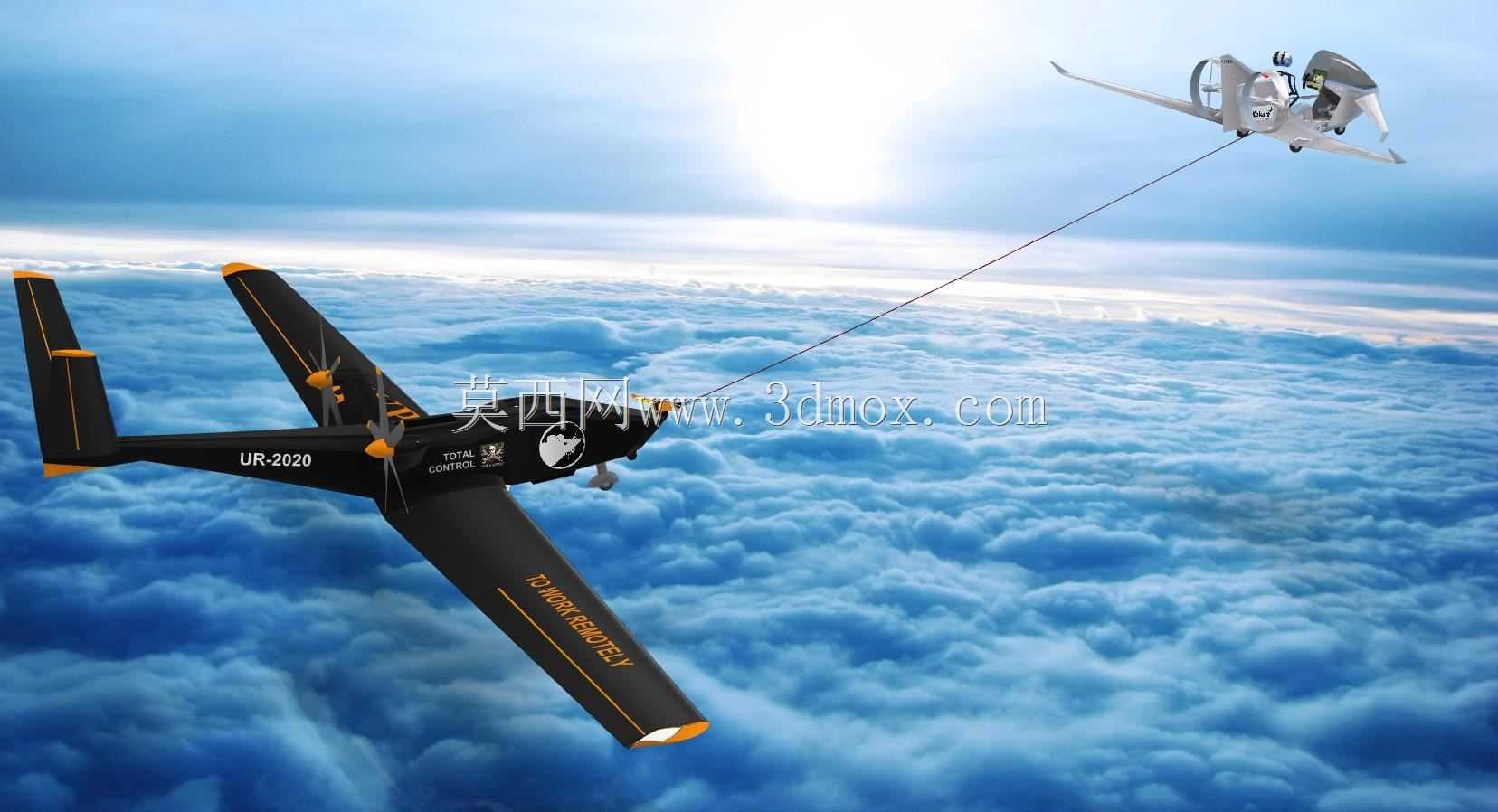 ЩУП-UAV,用于飞行中的有线充电电动飞机(空客处于昏迷状态:)