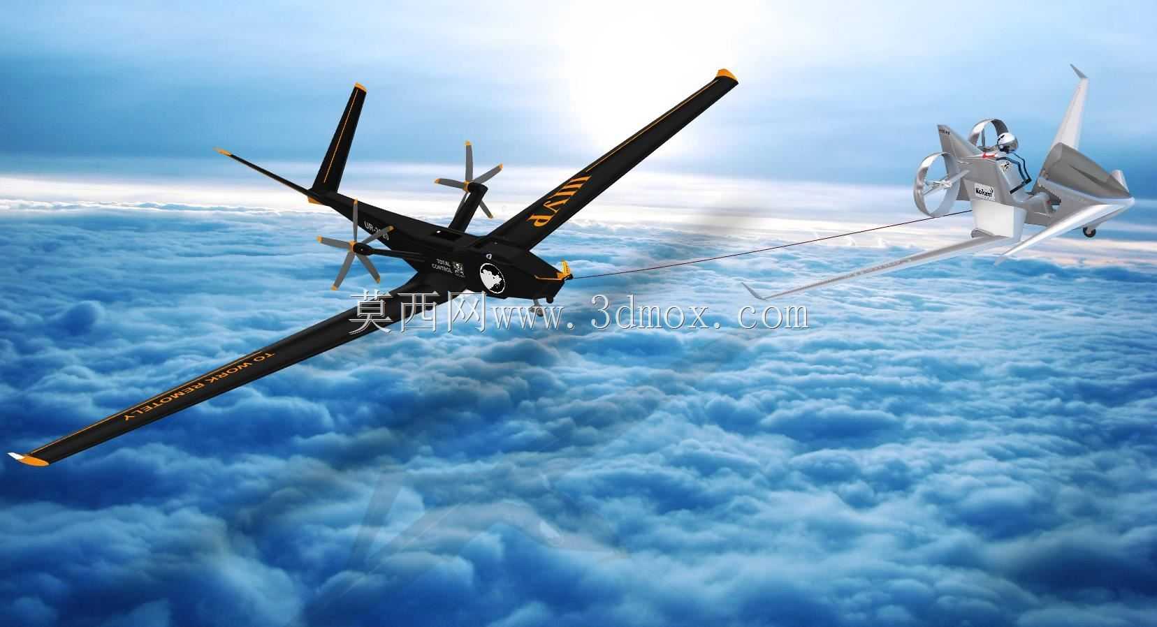 ЩУП-UAV,用于飞行中的有线充电电动飞机(空客处于昏迷状态:)