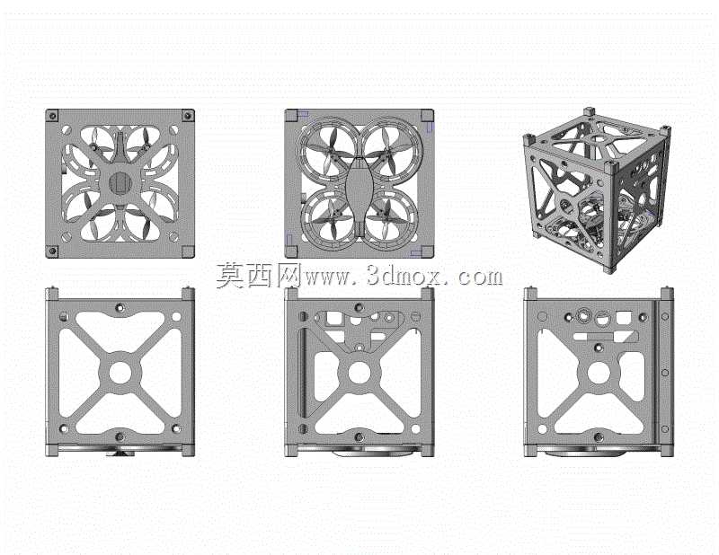 CubeQuadSat(CQS)-无人机专业版的基座盖