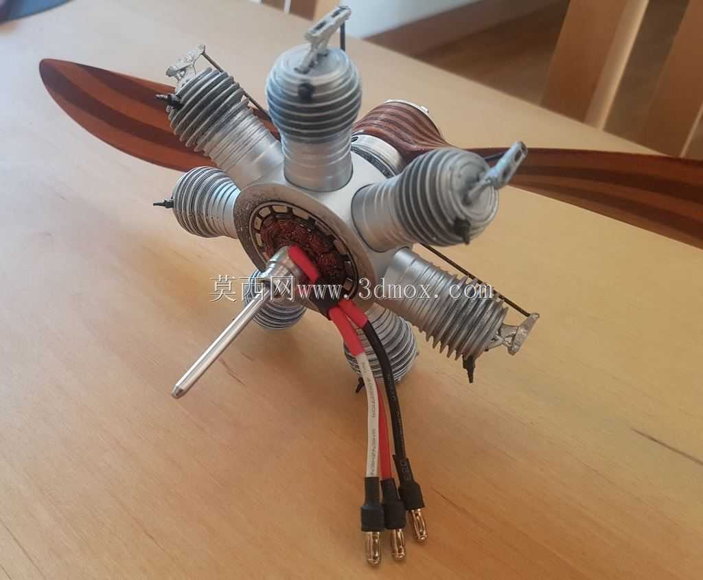 径向发动机-Gnome Omega,50马力(比例1:8)