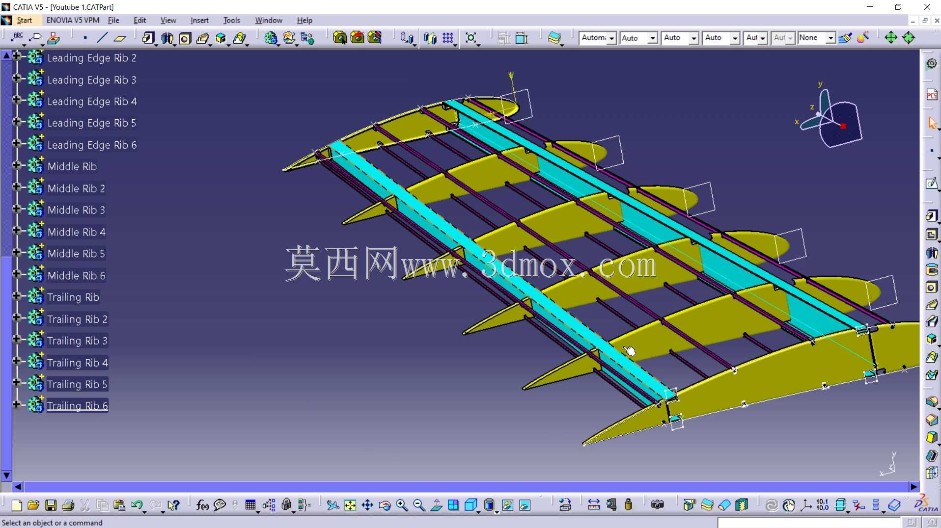 CATIA V5�е�NACA 4412 Aircarft����