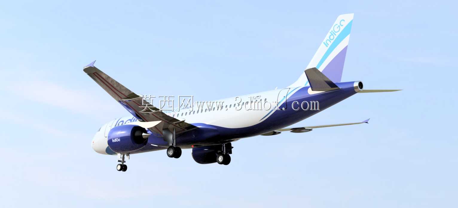 空客A320-200,带盒子和支架