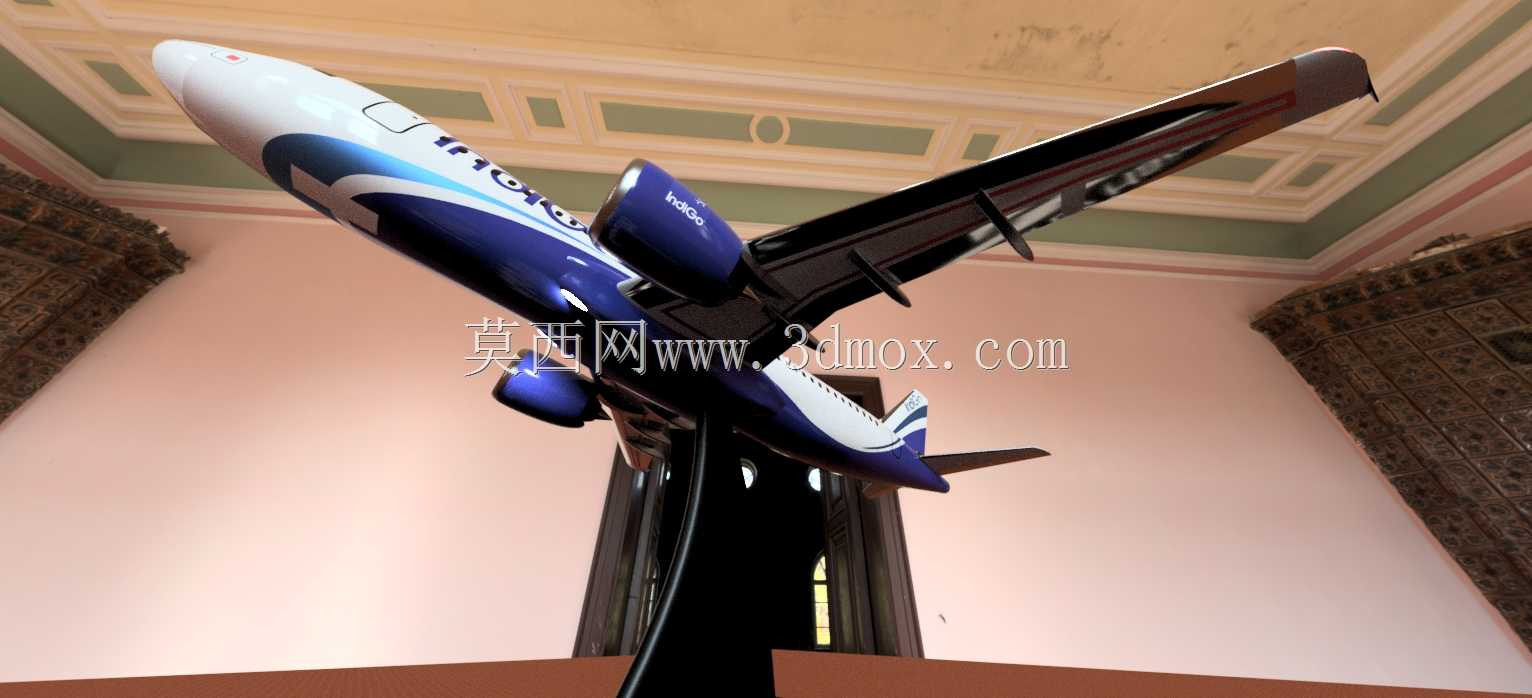 空客A320-200,带盒子和支架