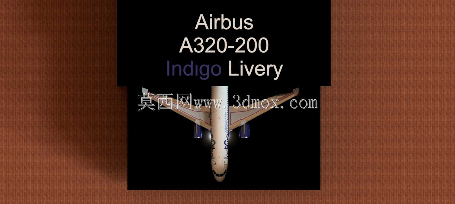 空客A320-200,带盒子和支架