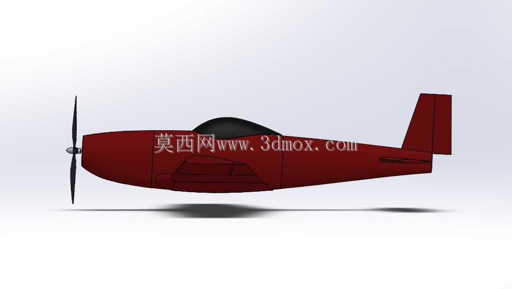基于P-51野马的3D打印RC飞机