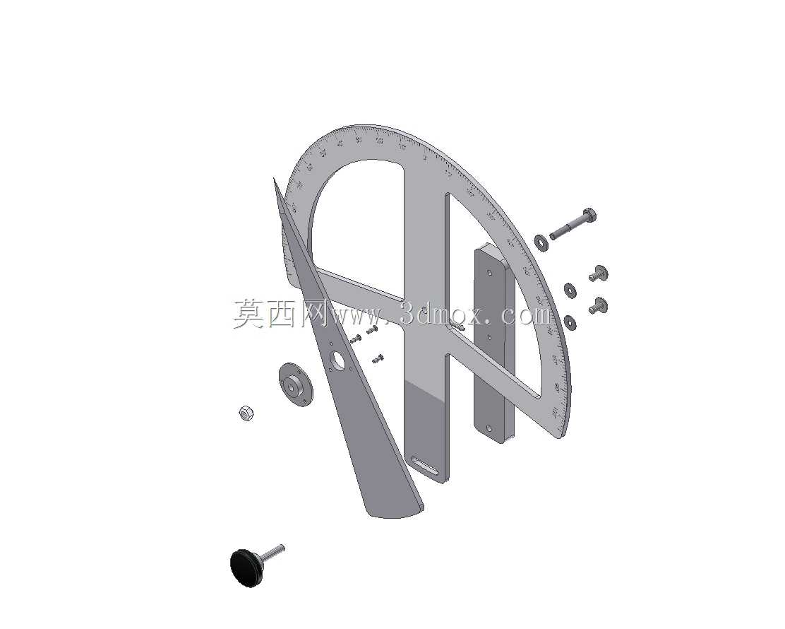 量角器副翼控制轮