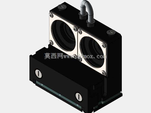 Koolance RP-452X2双5.25英寸储液罐,用于1-2 PMP-450S泵版本。2