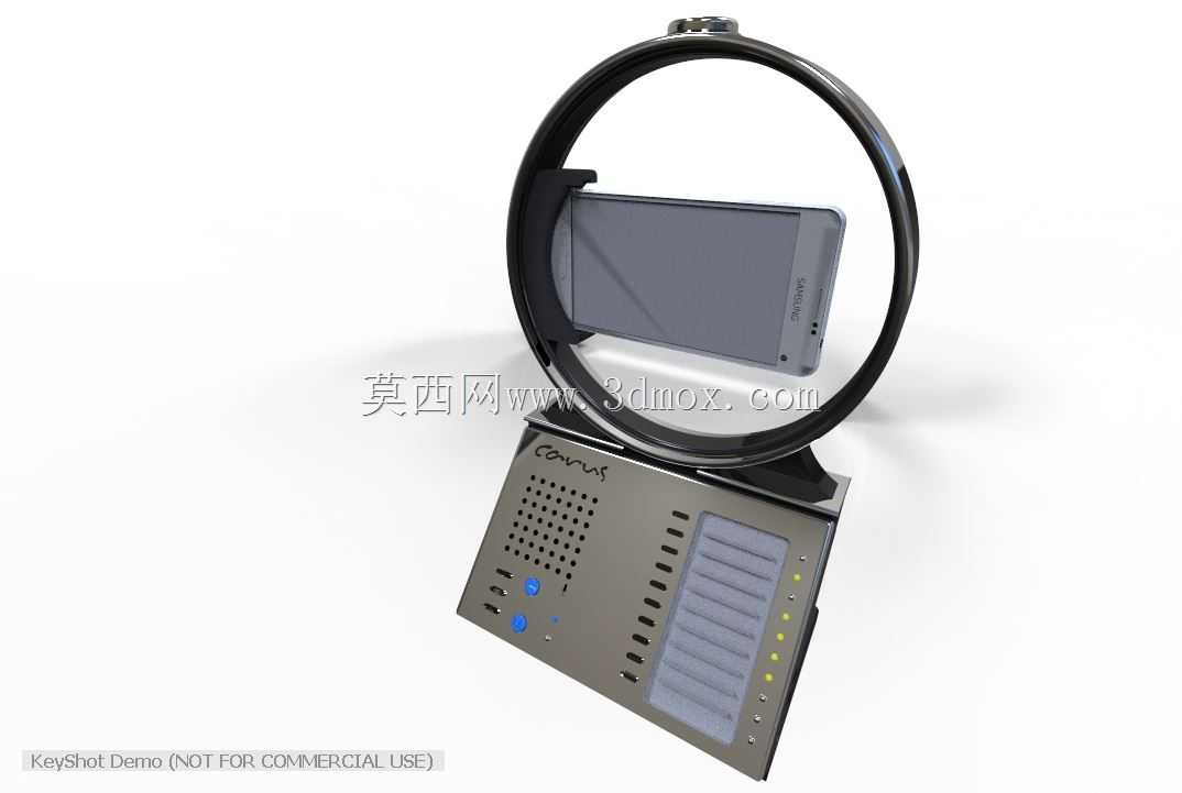 带顶部手表充电器的旋转式手机充电器