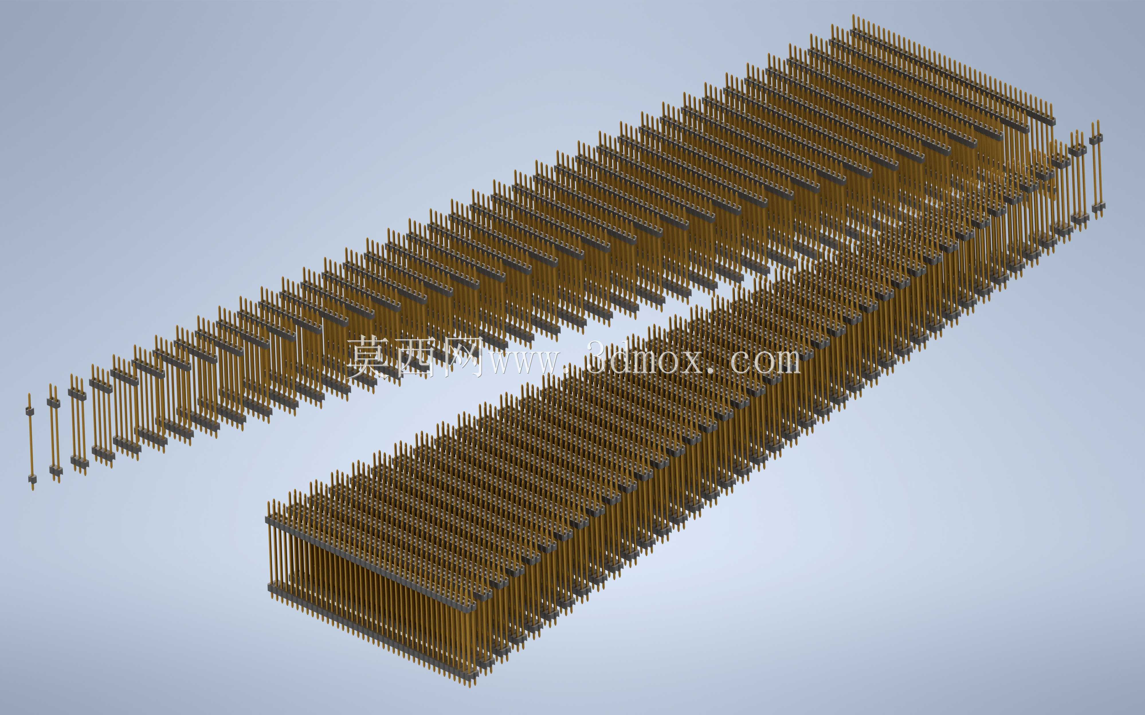 \用于PCB互连的“长”阳引脚头(1\u0026 2行)
