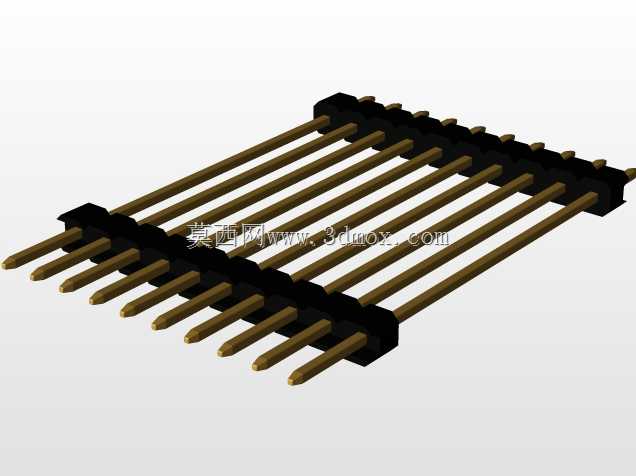 \用于PCB互连的“长”阳引脚头(1\u0026 2行)