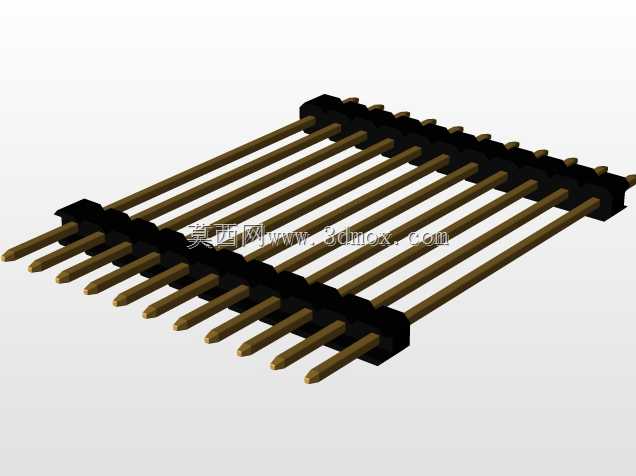 \用于PCB互连的“长”阳引脚头(1\u0026 2行)