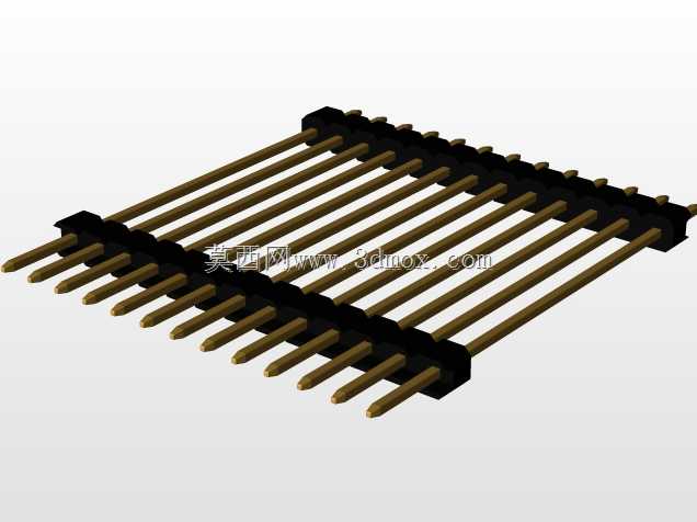 \用于PCB互连的“长”阳引脚头(1\u0026 2行)