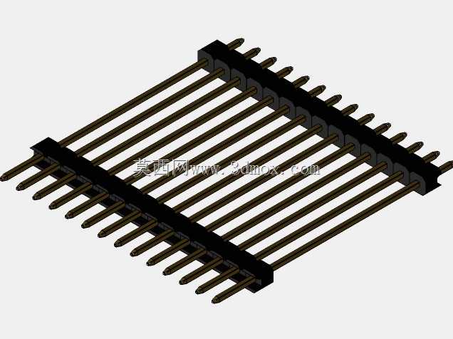 \用于PCB互连的“长”阳引脚头(1\u0026 2行)