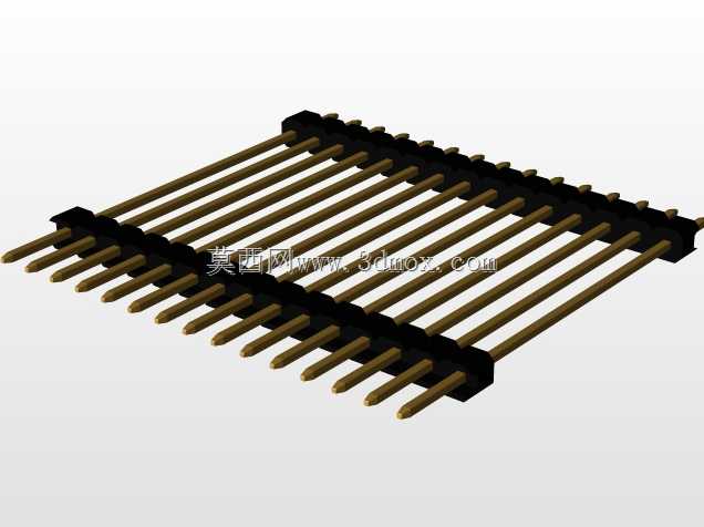\用于PCB互连的“长”阳引脚头(1\u0026 2行)