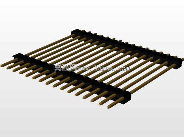 \用于PCB互连的“长”阳引脚头(1\u0026 2行)