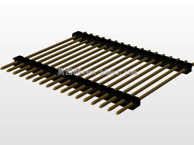 \用于PCB互连的“长”阳引脚头(1\u0026 2行)