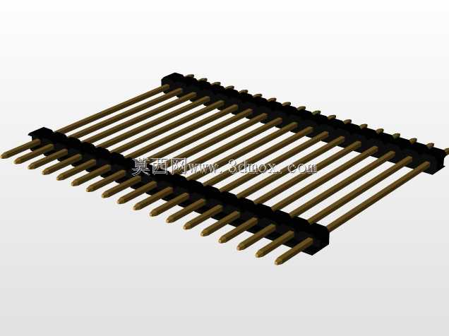 \用于PCB互连的“长”阳引脚头(1\u0026 2行)