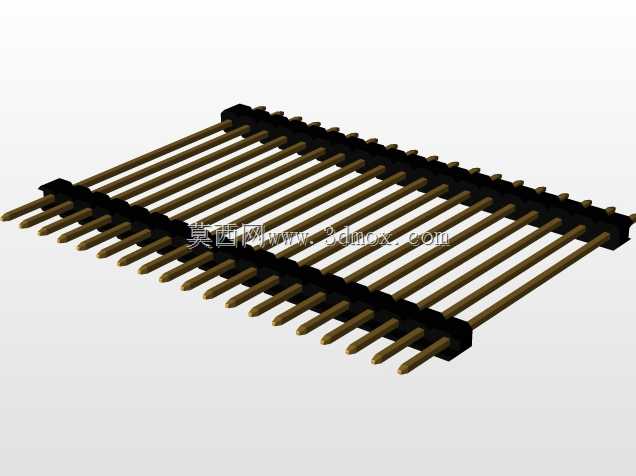 \用于PCB互连的“长”阳引脚头(1\u0026 2行)