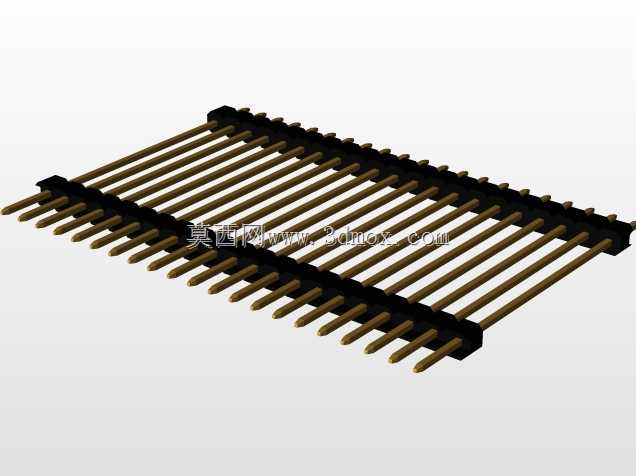 \用于PCB互连的“长”阳引脚头(1\u0026 2行)