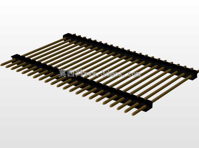 \用于PCB互连的“长”阳引脚头(1\u0026 2行)