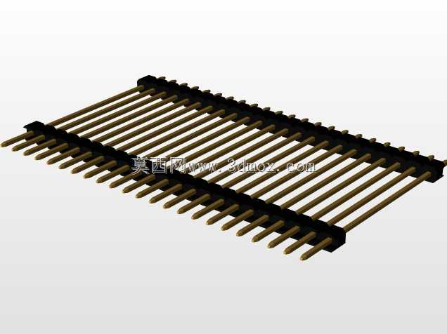 \用于PCB互连的“长”阳引脚头(1\u0026 2行)