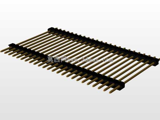\用于PCB互连的“长”阳引脚头(1\u0026 2行)