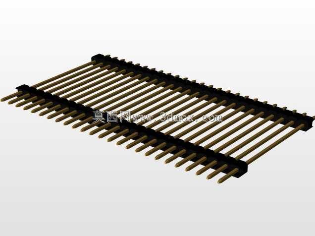 \用于PCB互连的“长”阳引脚头(1\u0026 2行)