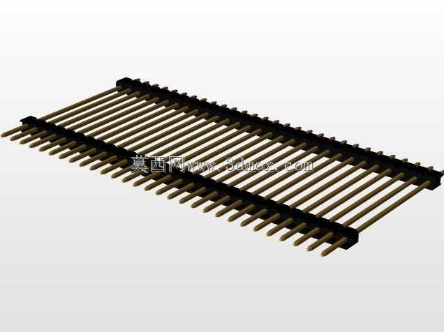 \用于PCB互连的“长”阳引脚头(1\u0026 2行)