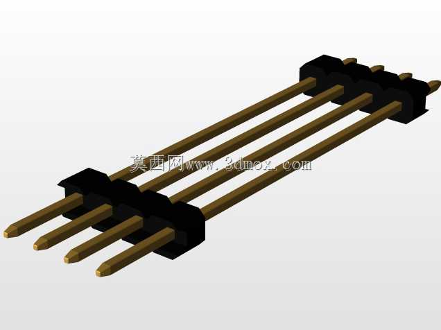 \用于PCB互连的“长”阳引脚头(1\u0026 2行)