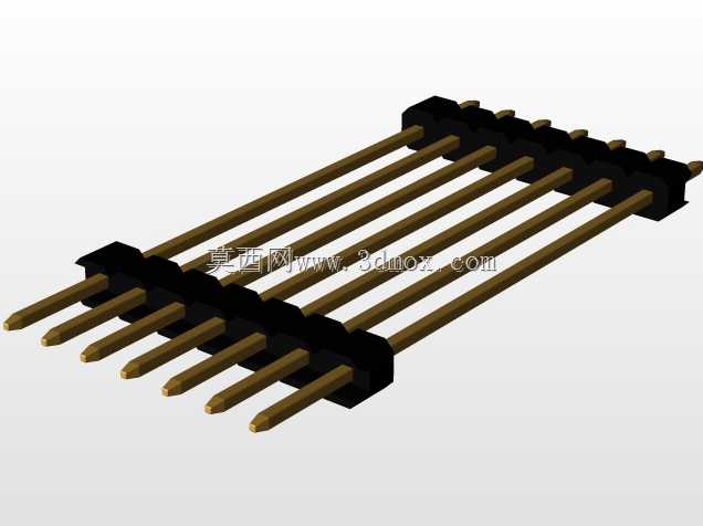 \用于PCB互连的“长”阳引脚头(1\u0026 2行)